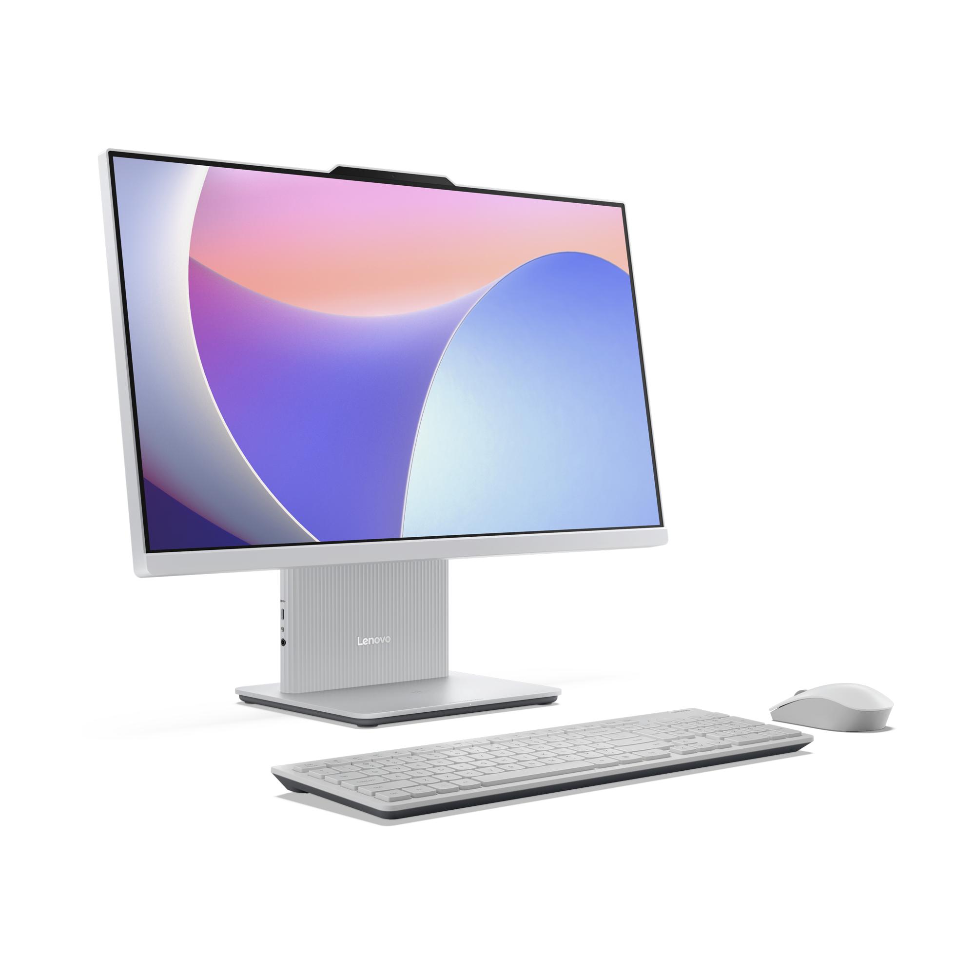 AIO Lenovo IdeaCentre 27IRH9 / Core 5 210H / 16GB DDR5 / 512GB / 27″ Full HD IPS / Intel Graphics / Wireless Keyboard + Mouse – Cloud Grey