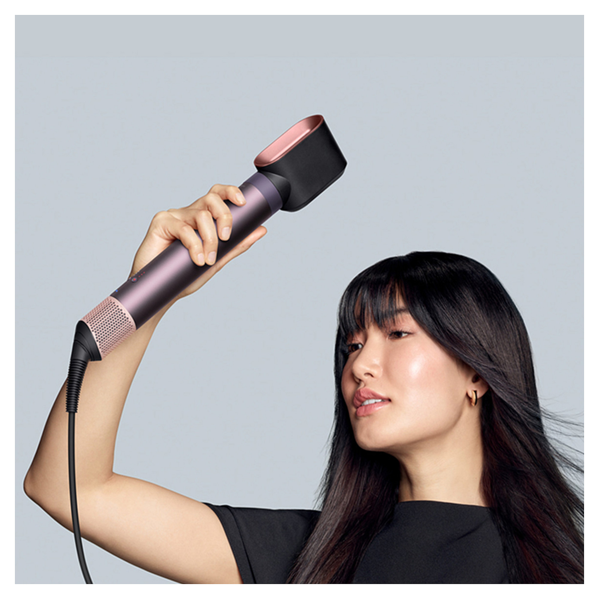 Stiluese për flokë Dyson Airwrap Co-anda2x Straight + Wavy / 6-in-1 / Hyperdymium 2 / Bluetooth / MyDyson – Vjollcë/Zezë - 7