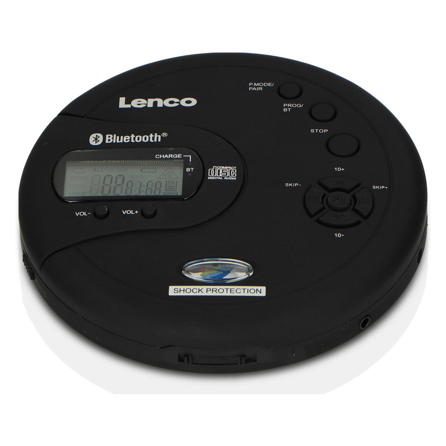 CD Player portativ Lenco CD-300, MP3, Ekran LCD, Kontroll i volumit me butona - Zezë