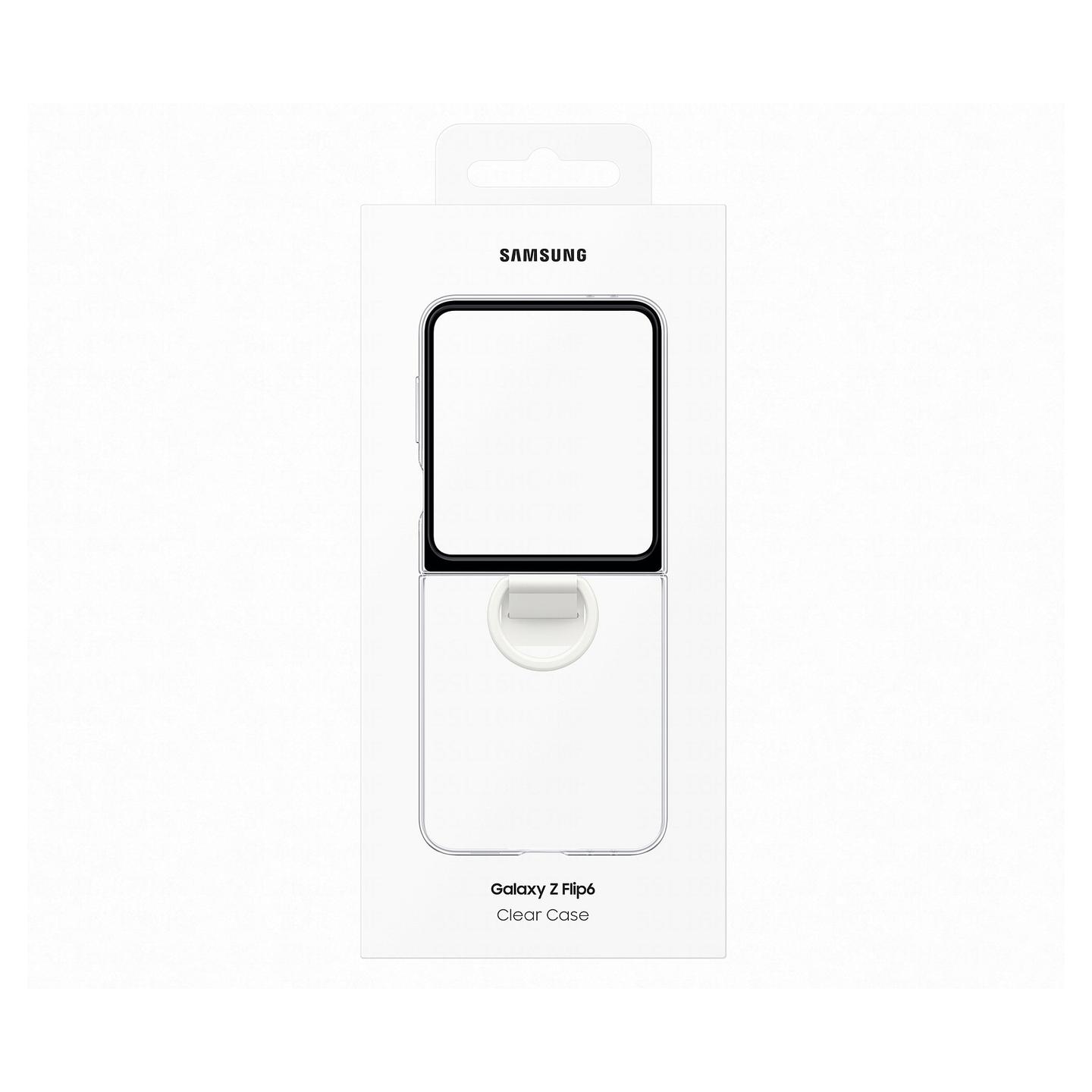 Aksesorë për telefon Samsung Clear Case with Ring / Galaxy Z Flip6 / Galaxy Z Flip7 FE / Unazë - Transparent - 6