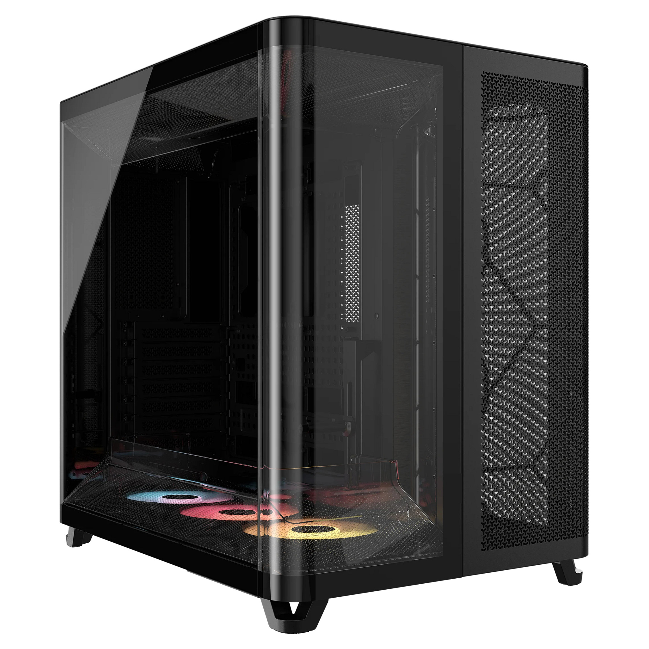 Kasë PC Corsair AIR 5400 RS-R ARGB / Midi Tower / E-ATX + ATX / 3x 120mm RS-R ARGB Fan / Tempered Glass - Zezë