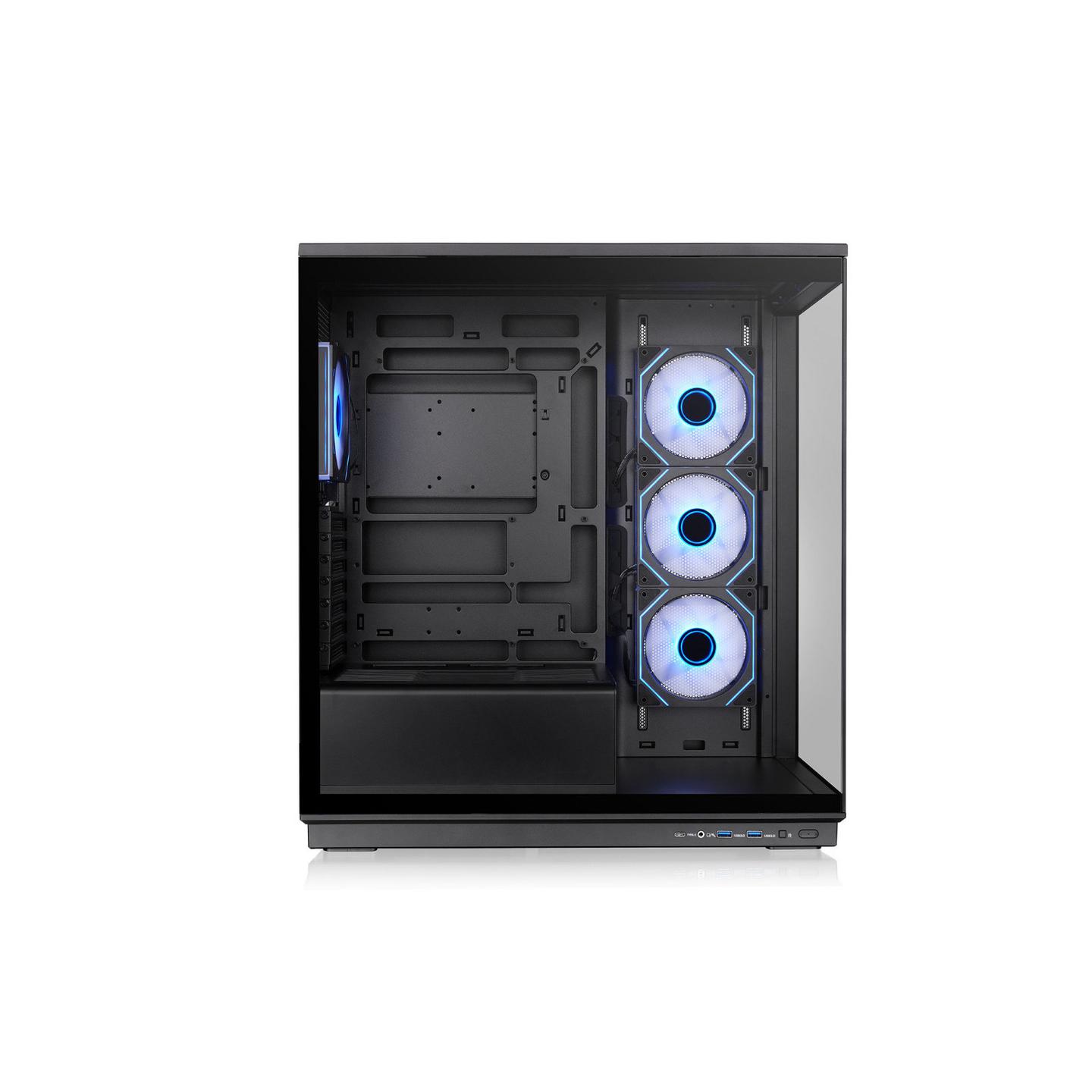 Kasë Thermaltake Stage 450 TG ARGB, Midi Tower, ATX, 2 panele xhami të temperuar, 4x 120 mm ARGB - Zezë - 2