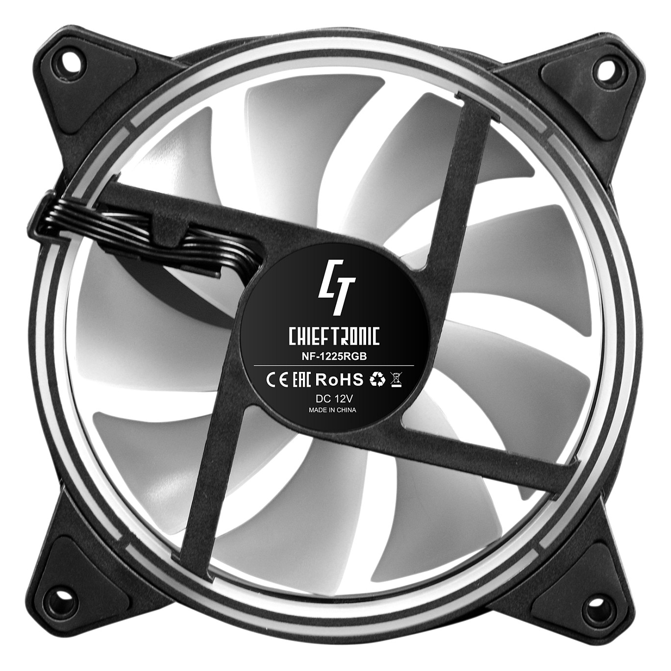 Ftohës për Kasë Chieftec NF-1225RGB / 120mm / 1600 RPM / ARGB / PWM – Zezë - 6
