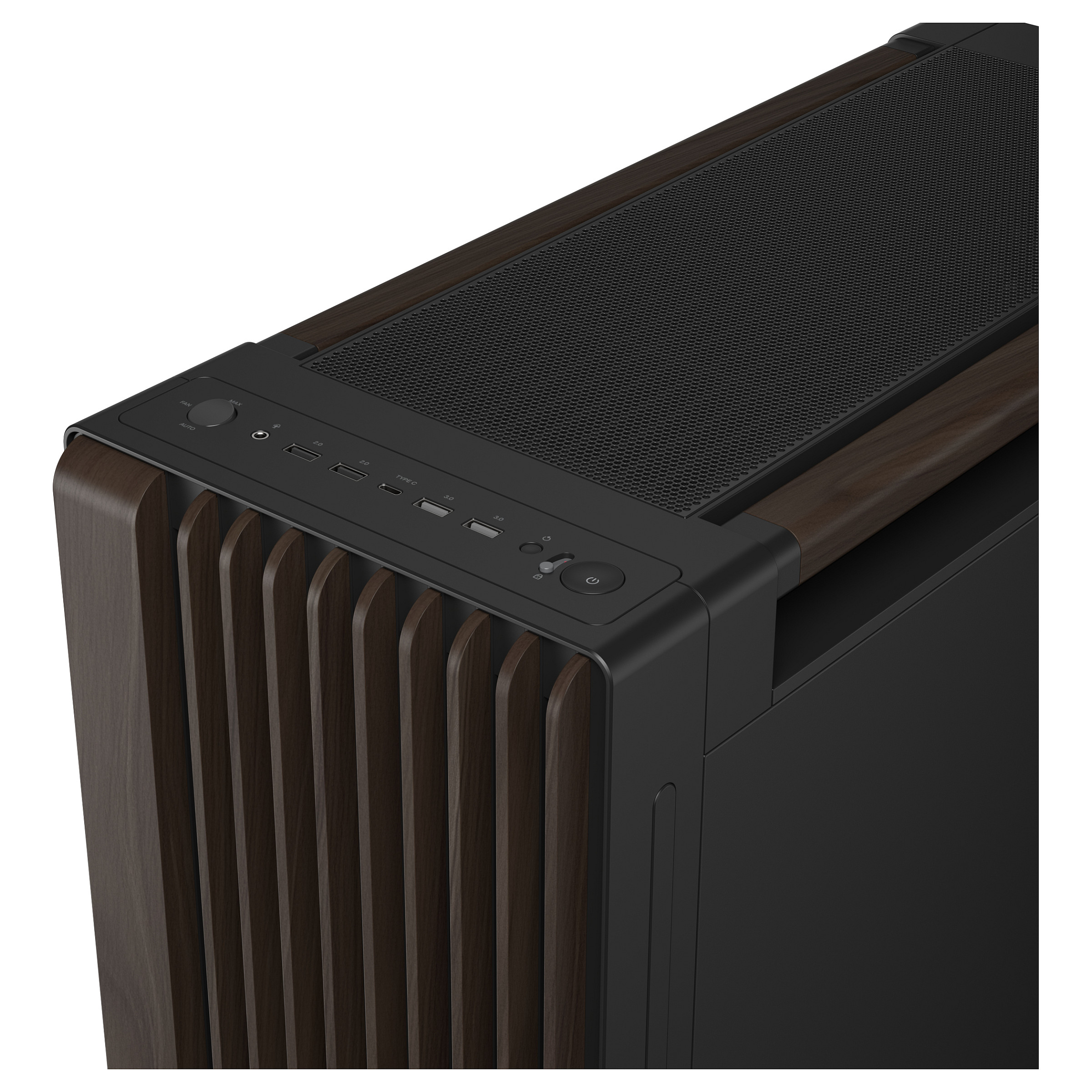 Kasë PC ASUS ProArt PA602 Wood Edition / Mid Tower / ATX / 2x 200mm Front + 1x 140mm Rear Fan / Wood Panel - Zezë - 11