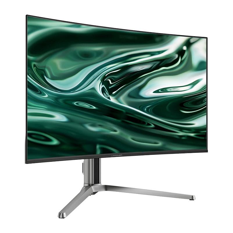 Monitor Gaming LC-Power LC-M32UCO, 32", 4K UHD QD-OLED Curved, 165Hz, 0.03ms, HDMI + DP + USB-C - Zezë/Hiri - 3