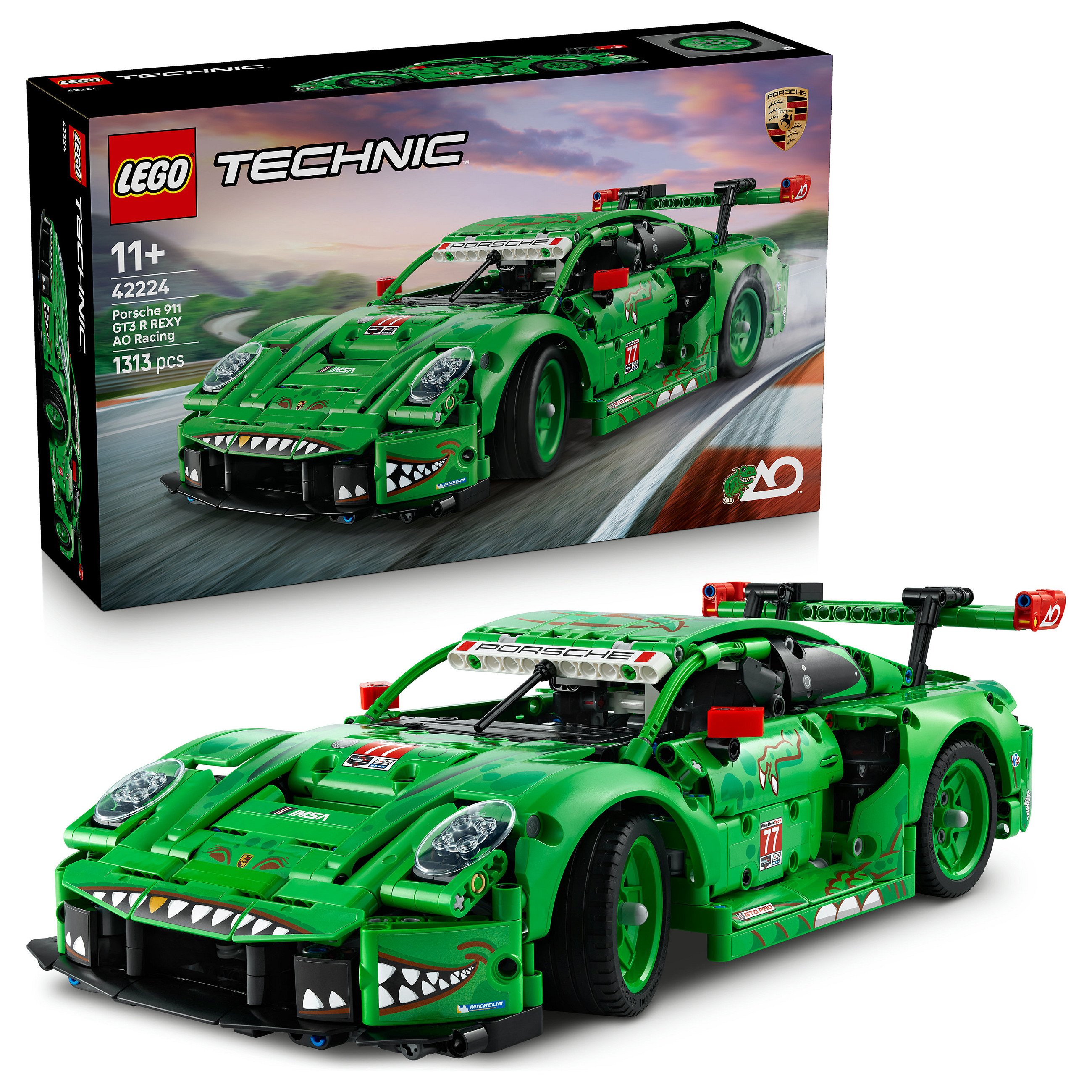 LEGO Technic Porsche 911 GT3 R REXY AO Racing Car 42224 - 15
