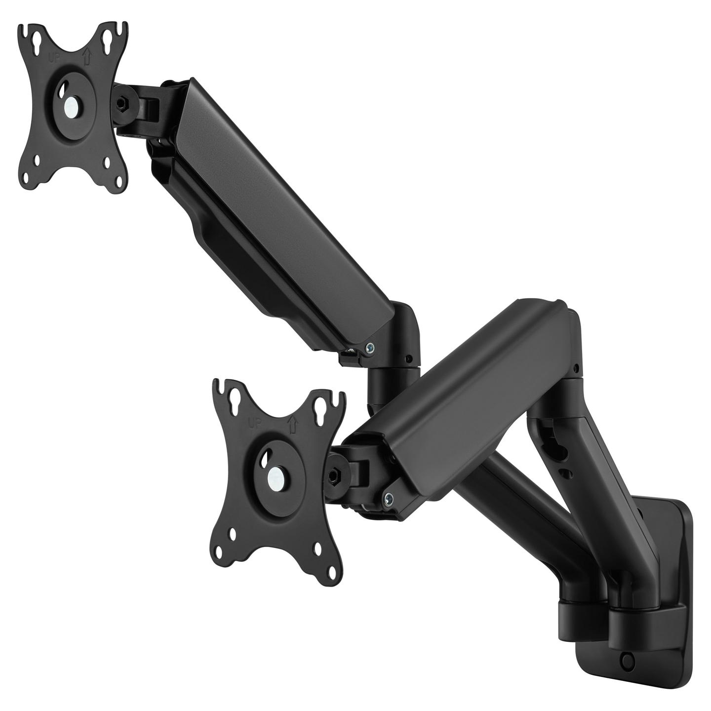 Mbajtëse Muri për Monitor Equip 650138 / 2 Monitorë / 17"-32" / 18kg / Full Motion / Tilt ±90° / Swivel ±90° - Zezë - 4