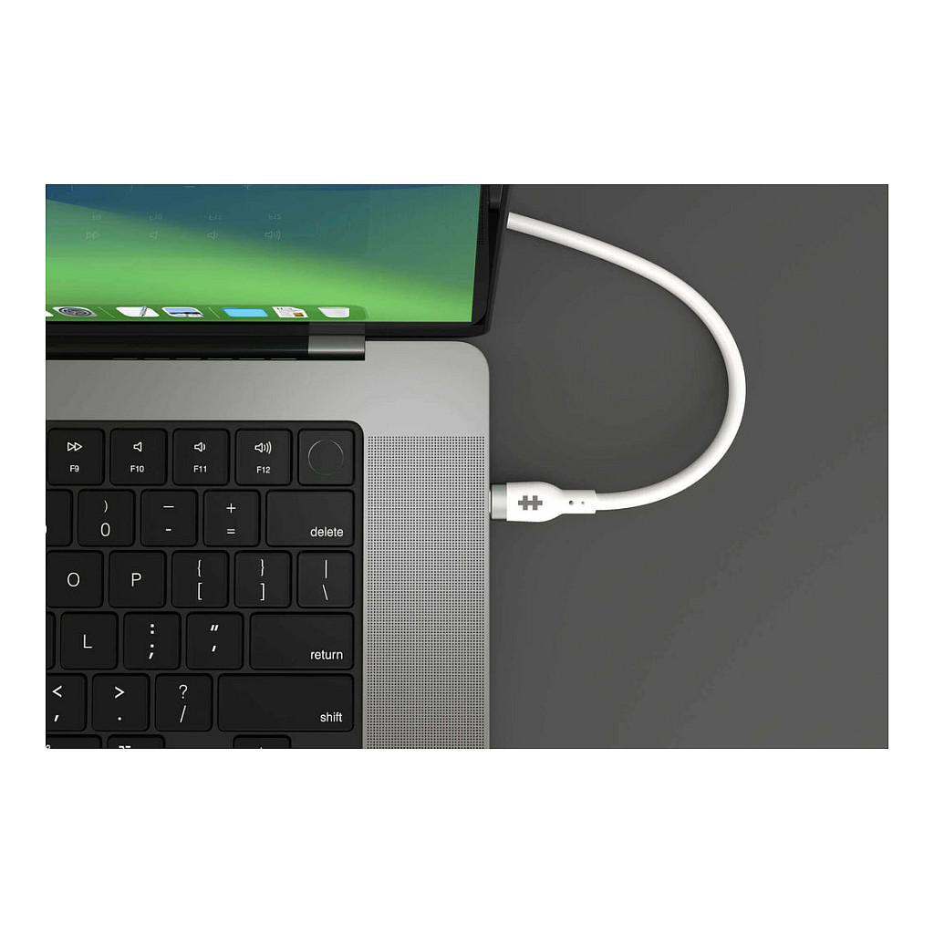 Kabllo USB Targus HyperJuice HJ4002WHGL, USB-C në USB-C, USB 2.0, 240W, 2m - Bardhë - 5