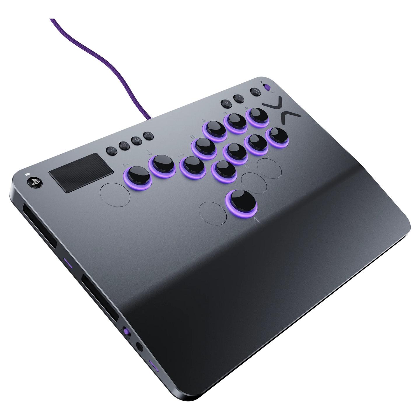 Kontroller për Sony Turtle Beach Victrix Pro KO Fight Stick / Leverless / Wired / USB-C / 16 Butona / Cherry MX Speed Silver / PS5, PS4, PC – Gri - 6
