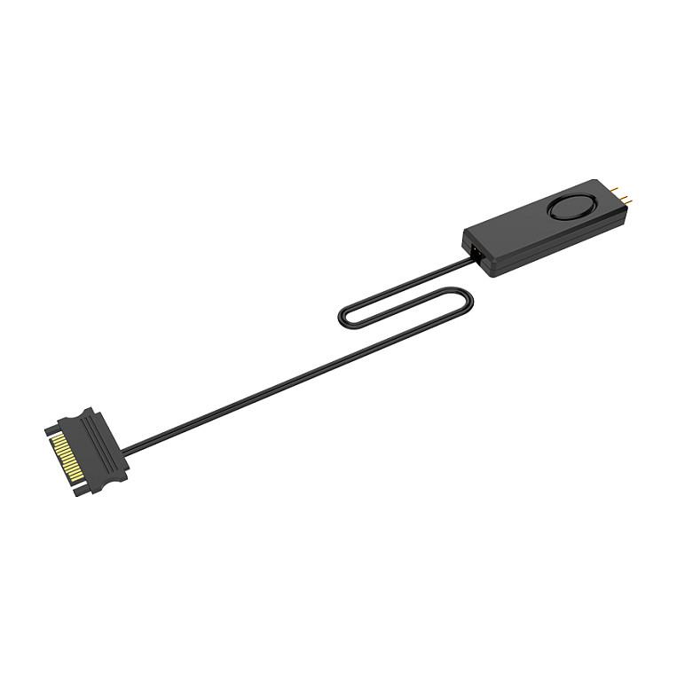 Kontrollues ARGB Jonsbo RC01, 5V, 3-Pin, SATA, deri në 100 LED - Zezë