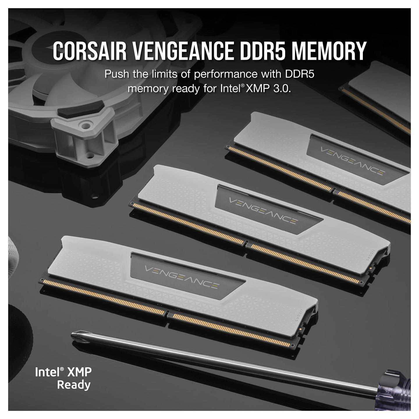 RAM Memorie DDR5 Corsair Vengeance, 32GB (2x16GB), 6000MHz, CL36, 288-pin, 1.35V - Bardhë - 9