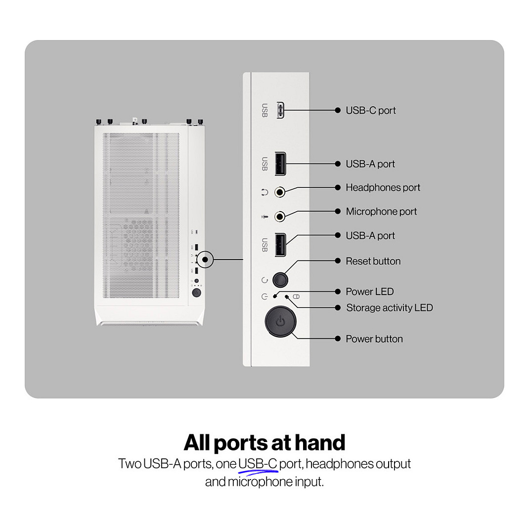 Kasë PC ENDORFY Arx 500 ARGB White / Mid Tower / ATX / 3x 140mm Front + 1x 140mm Rear Fan / ARGB / Mesh - Bardhë - 43