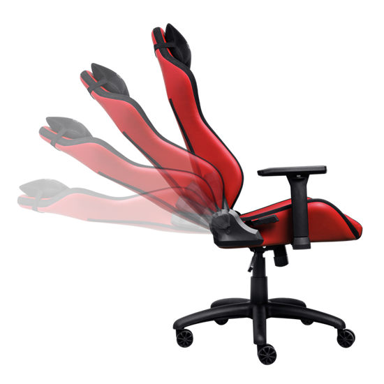 Karrige Gaming Trust GXT 714R Ruya / Tilt-Lock / 155-195cm / 3D Armrests / 150kg – Kuqe/Zezë - 5