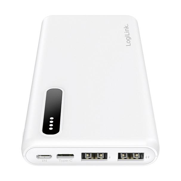 Powerbank LogiLink PA0311W / 8.000mAh / 12W / 2x USB-A / Li-Po - Bardhë - 4