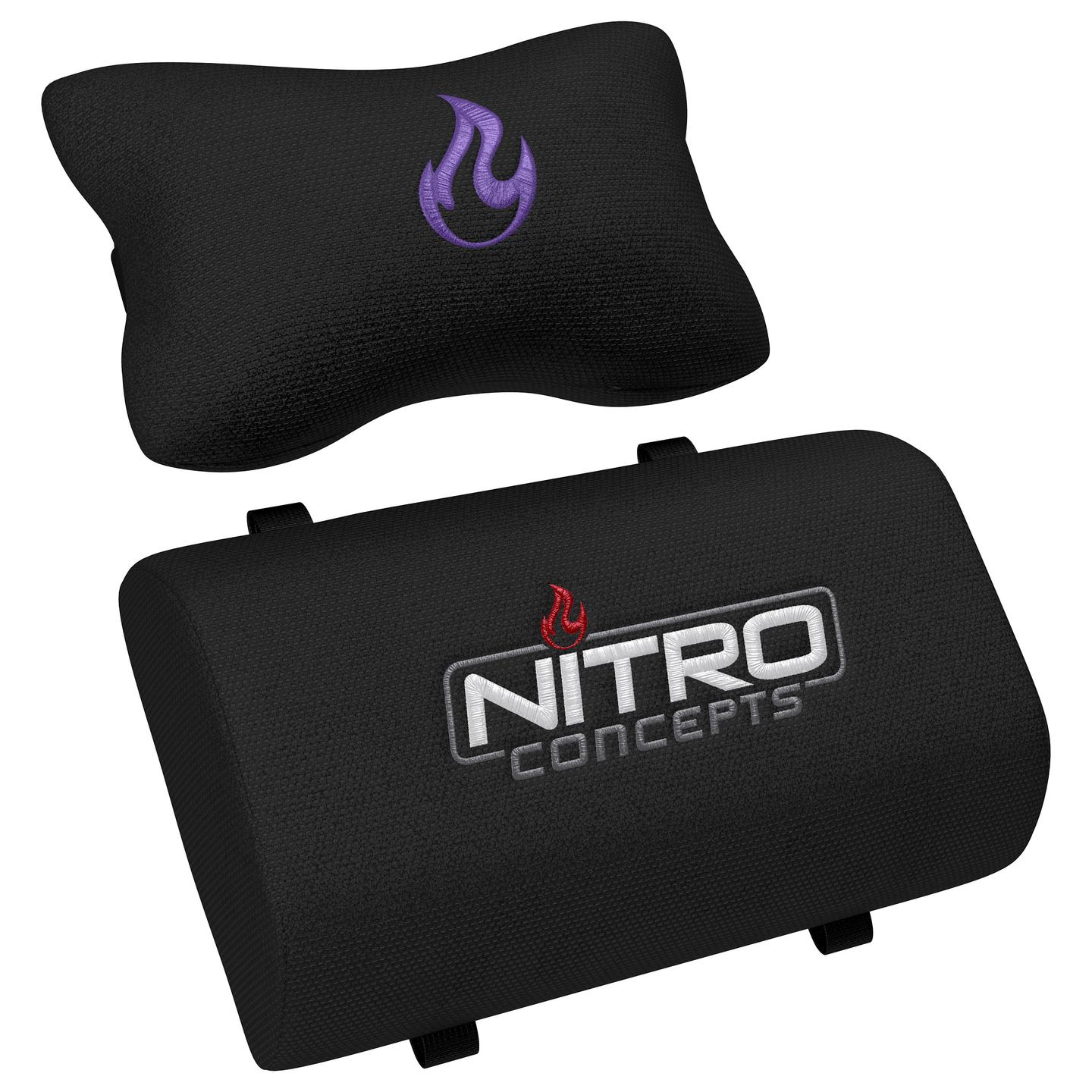 Karrige Gaming Nitro Concepts S300 / Mbështetëse krahu 3D / Mbështetëse koke / Mbështetje për mes / 135 kg – Vjollcë/Zezë - 16
