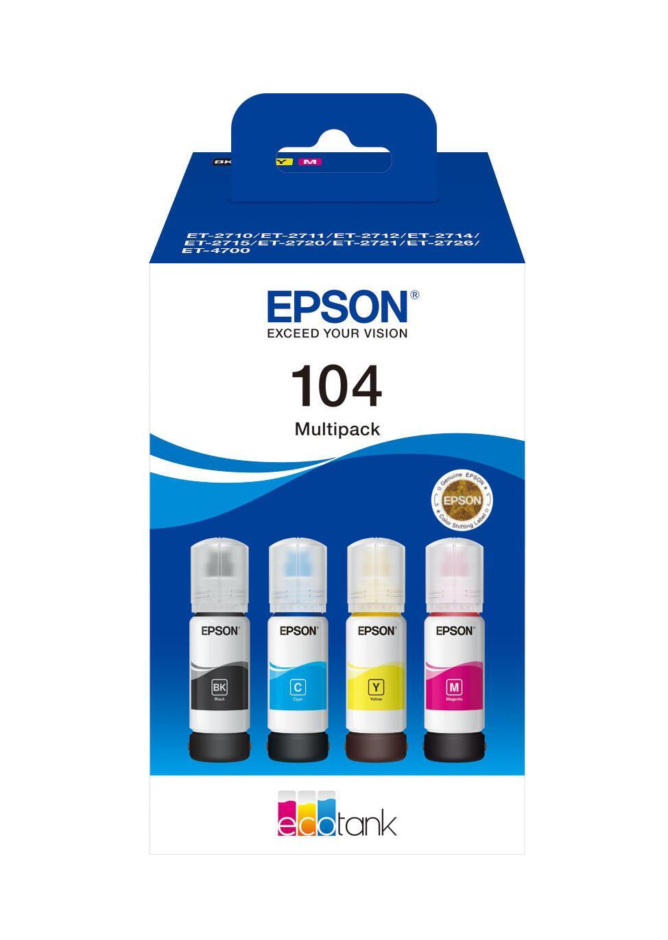 INK Epson 104 C13T00P340 / 7.500 faqe – Rozë