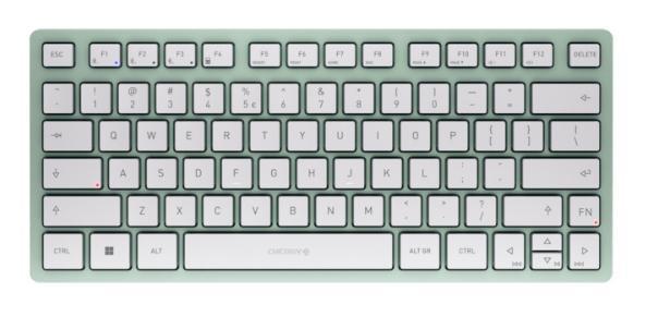 Tastierë Pa Kabllo Cherry KW 7100 MINI BT, JK-7100EU-18, Bluetooth, EU-Intl., 77 + 1 Taste, Cherry SX - Gjelbër