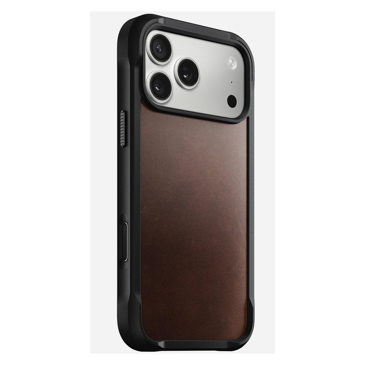 Aksesorë për telefon Nomad / Rugged Leather Case / Apple iPhone 17 Pro Max - Kafe - 2