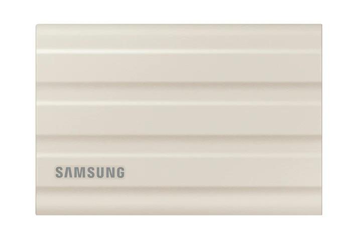 SSD e Jashtme Portative Samsung T7 Shield, 2TB, USB Type-C, USB 3.2 Gen 2, 1050MB/s Read, 1000MB/s Write - Bezhë
