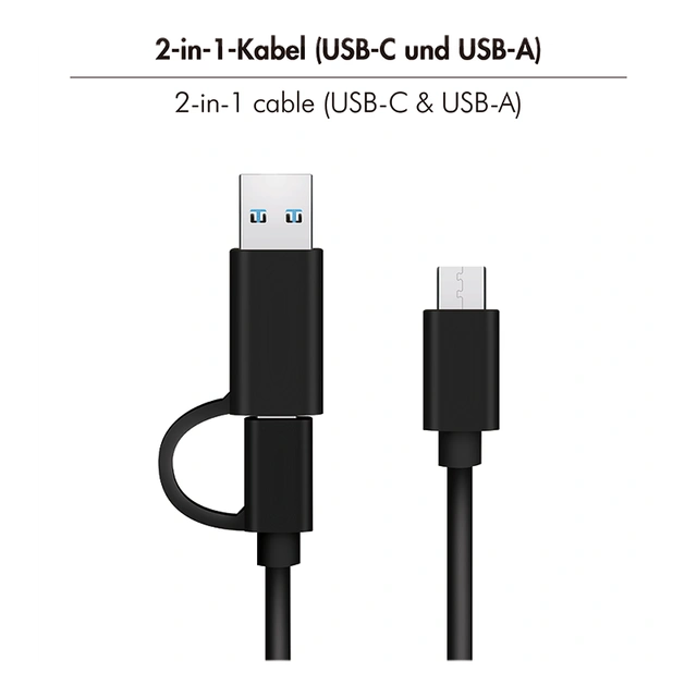 Docking Station për SSD M.2 / 1x M.2 NVMe PCIe / M-Key & B+M-Key / 2230–2280 + 22110 / USB-C 3.2 Gen 2 / 10Gbps – Zezë - 5