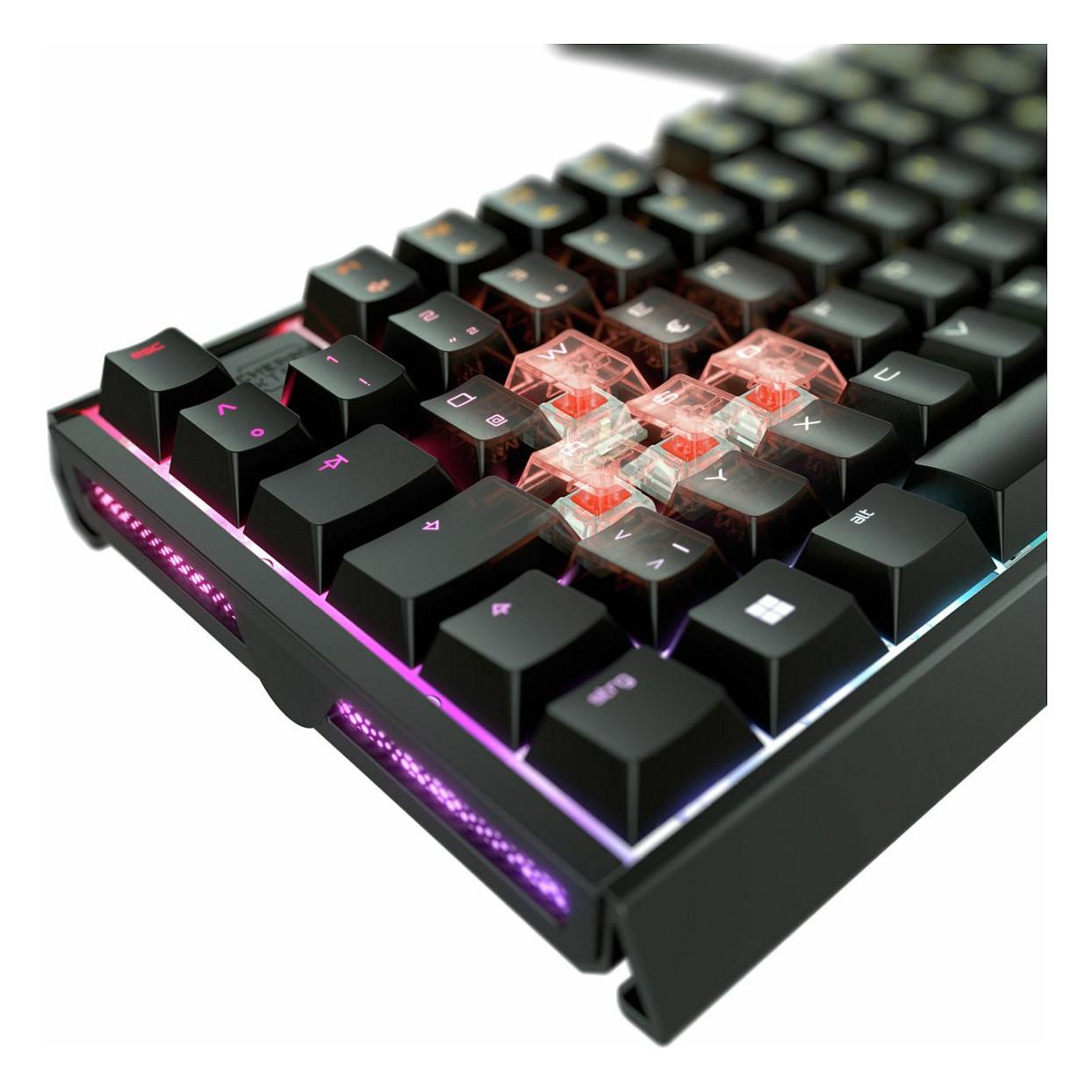 Tastierë Gaming me kabllo CHERRY XTRFY MX 3.1 / USB / Mekanike CHERRY MX2A / Full-Size / QWERTZ / German / RGB / 1.6m - Zezë - 4