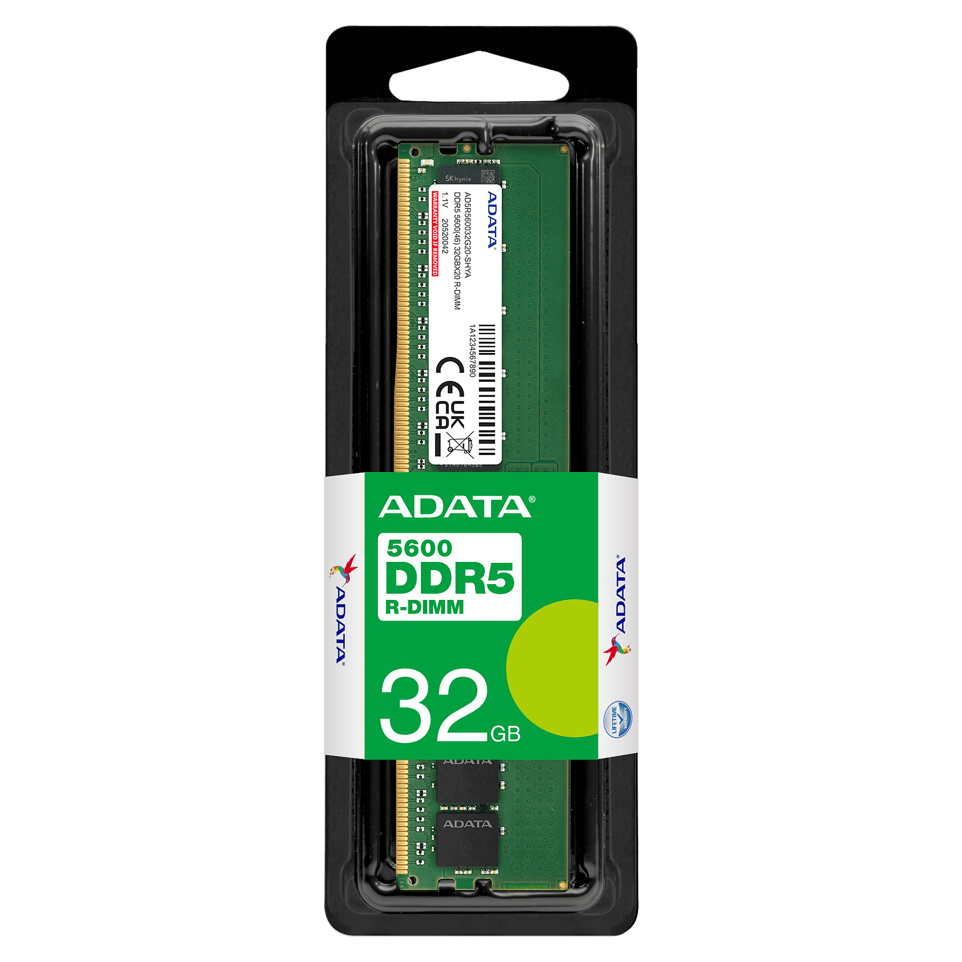 RAM Memorie DDR5 ADATA / 32GB / DIMM / 5600MHz / 288-pin - Gjelbër - 3