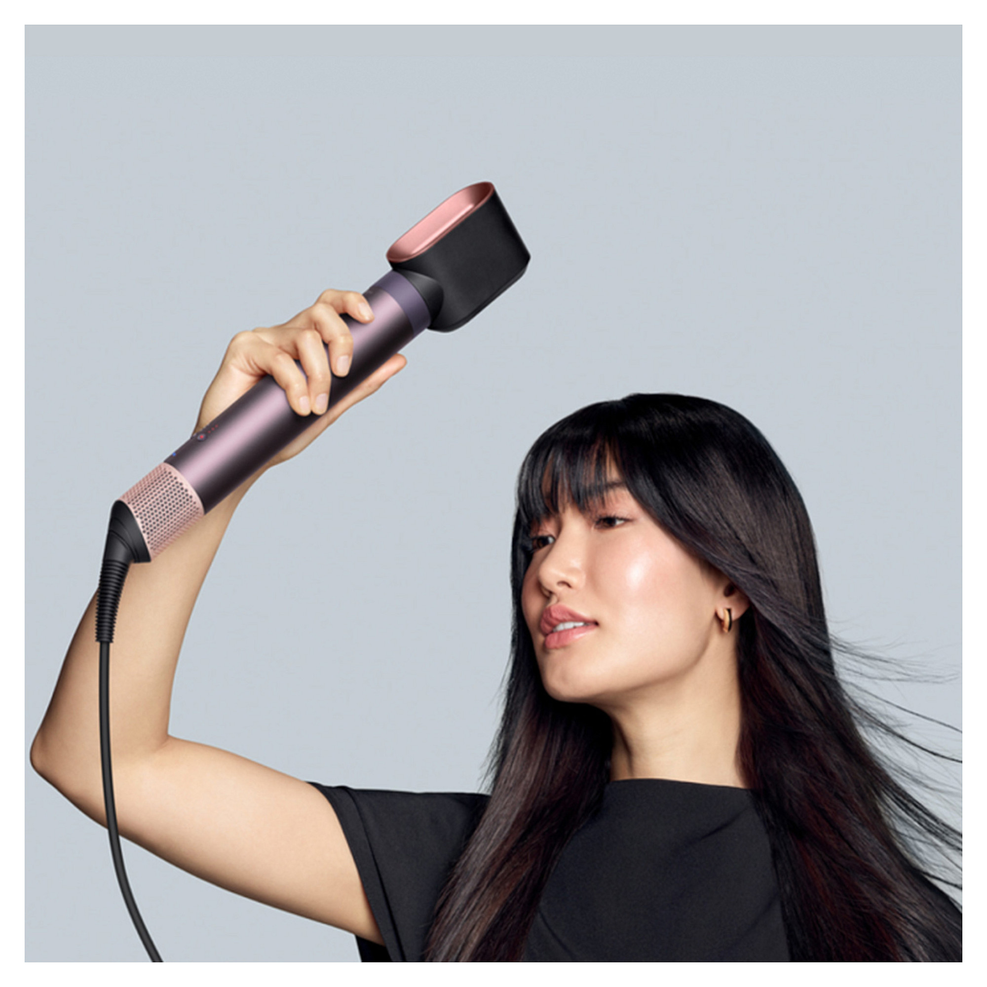 Stiluese për flokë Dyson Airwrap Co-anda2x Straight + Wavy / 6-in-1 / Hyperdymium 2 / Bluetooth / MyDyson – Vjollcë/Zezë - 4