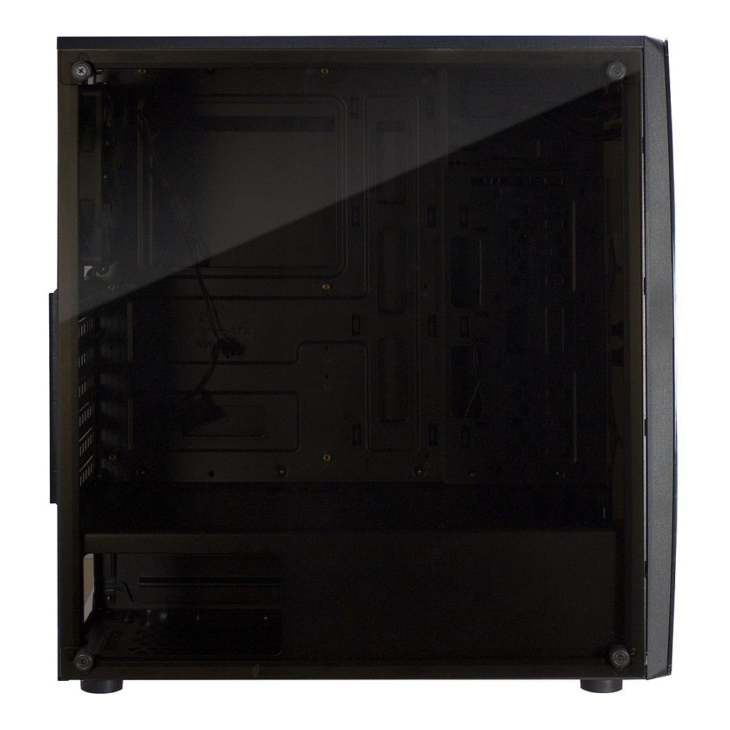 Kasë PC Inter-Tech Thunder / Midi Tower / ATX / 1x 120mm LED Fan / Acrylic Side Panel - Zezë - 6