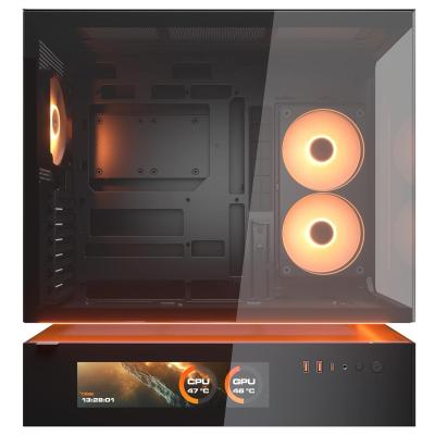 Kasë PC COUGAR CFV235 Vision / Mid Tower / ATX / 2x 120mm + 3x 140mm Fan Support / Tempered Glass / 9.16" LCD / 360mm Radiator / ARGB - Zezë - 3