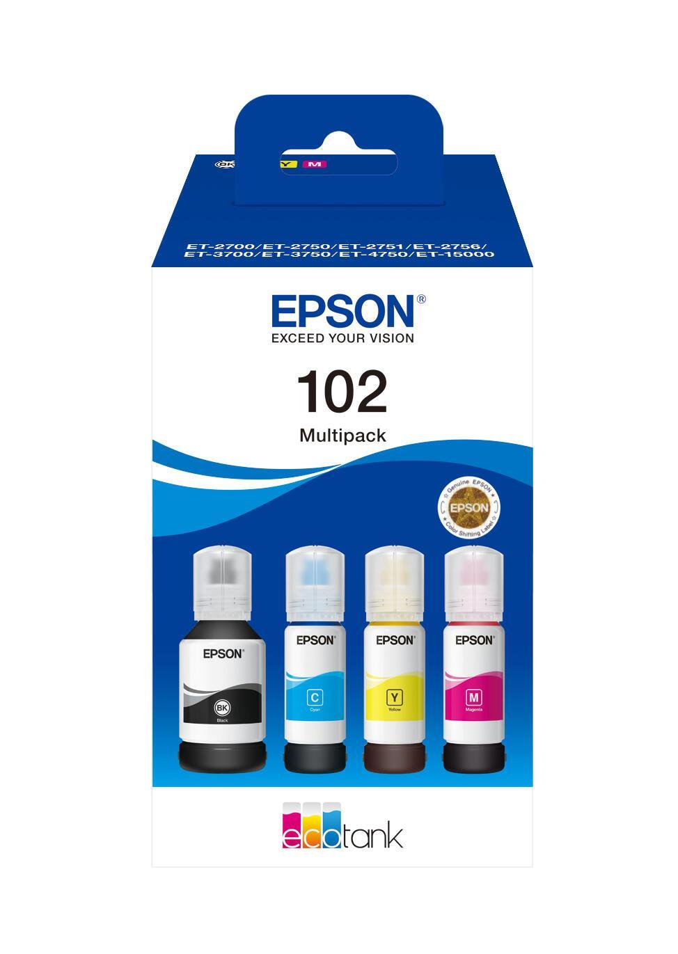 INK Epson 102 / C13T03R640 / 7.500 faqe / BK,C,M,Y Multipack