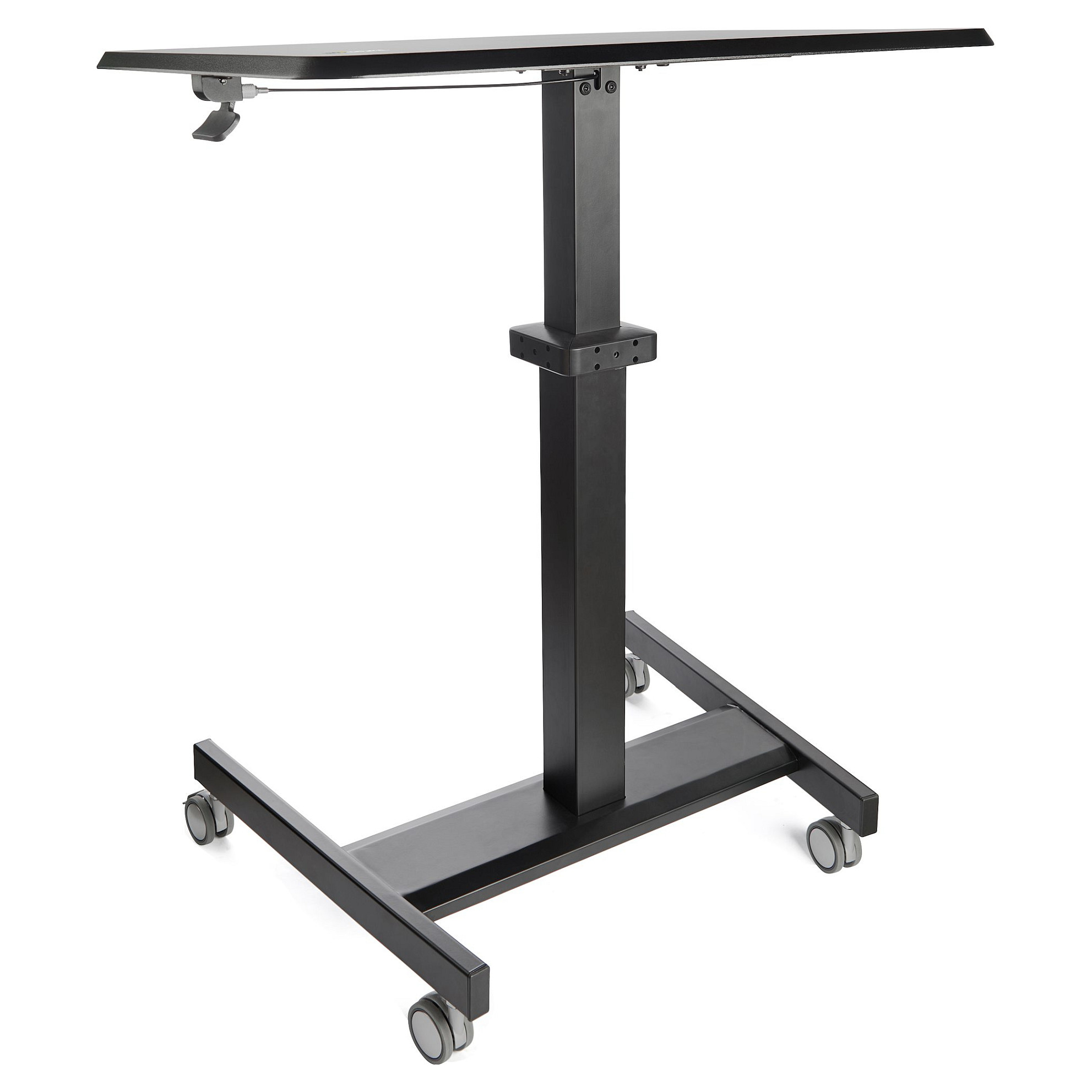Tavolinë Pune StarTech.com STSCART2 / 80 x 60 x 110 cm / Rregullim i Lartësisë / Me Rrota / 30 kg - Zezë - 2
