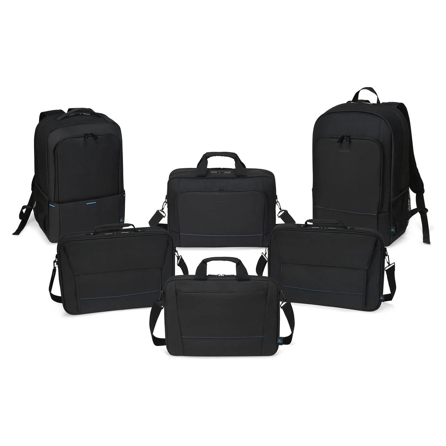 Çantë për Laptop DICOTA Multi TWO, 14–16", Ndarje e mbushur, Rrip për Trolley, 0.64 kg - Zezë - 9