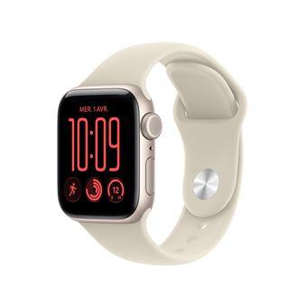 Apple Watch SE 3, 40mm, GPS + Cellular, Starlight Aluminium, Sand Sport Band - S/M