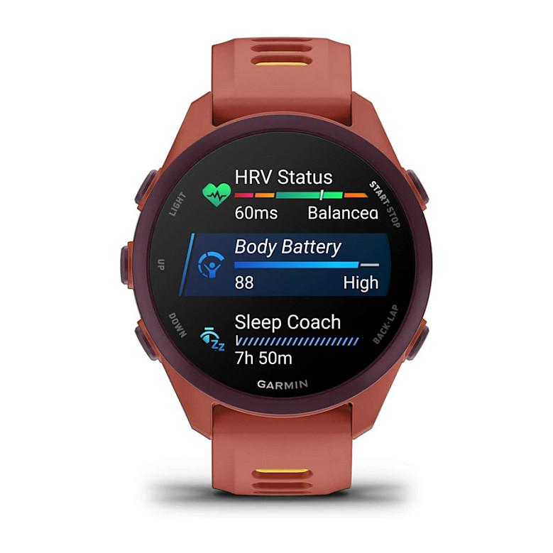 Orë e Mençur Garmin Forerunner 170 Music, 1.2" AMOLED, GPS, Muzikë, 5 ATM - Kuqe/Portokalli - 6