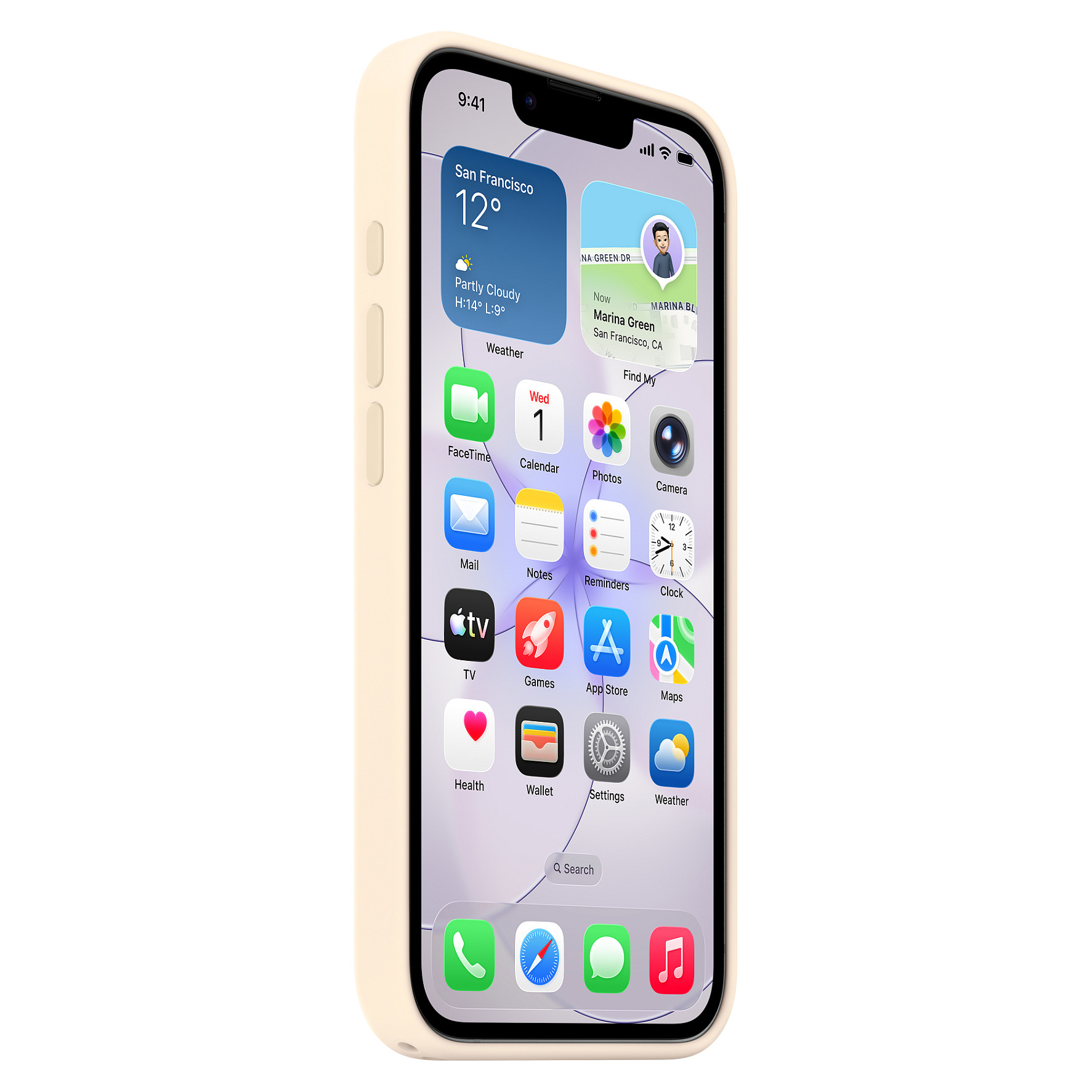 Mbrojtëse Apple iPhone 17e / Silicone Case / MagSafe - Krem - 4