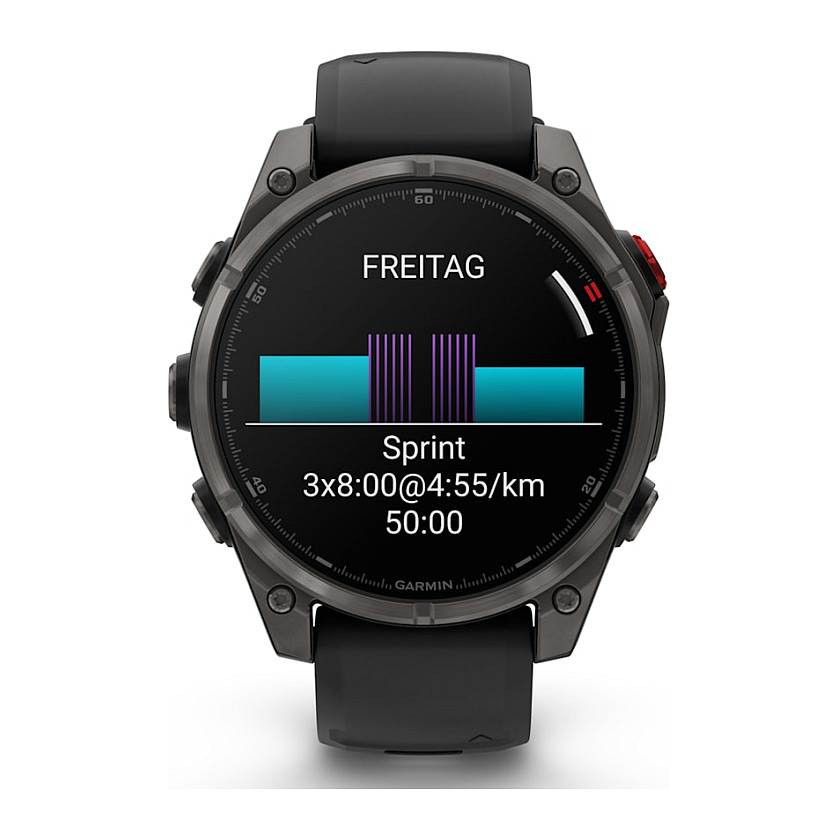 Orë e Mençur Garmin fēnix 8 Pro 47mm / AMOLED 1.4" / GPS / LTE / Bluetooth / Wi-Fi / NFC / 32GB / Sportive & Shëndetsore- E Zezë - 9