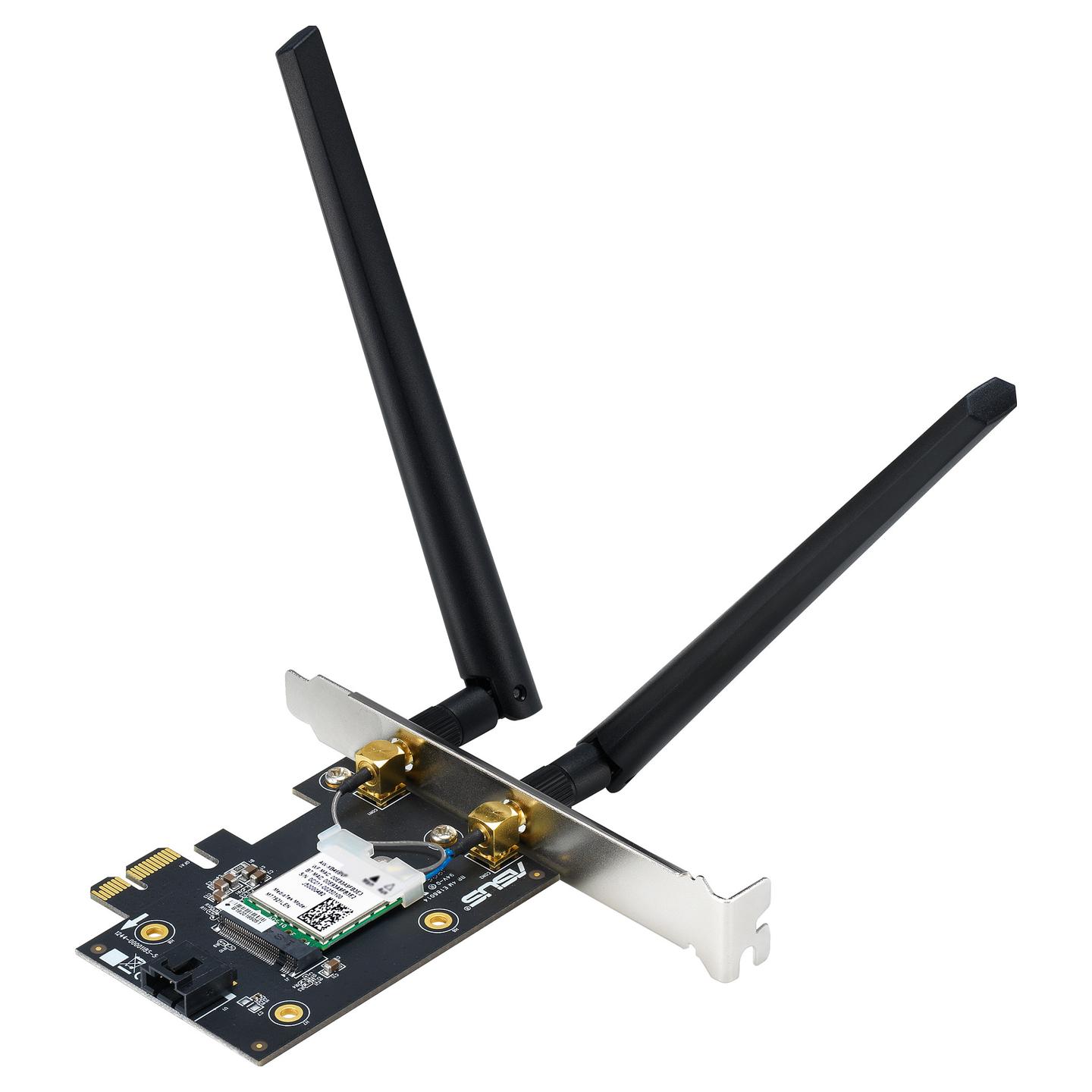 Kartë Rrjeti ASUS PCE-BE6500, Wi-Fi 7, 2.4/5/6GHz, 2882Mbps, Bluetooth 5.4, PCIe x1 – Zezë - 4