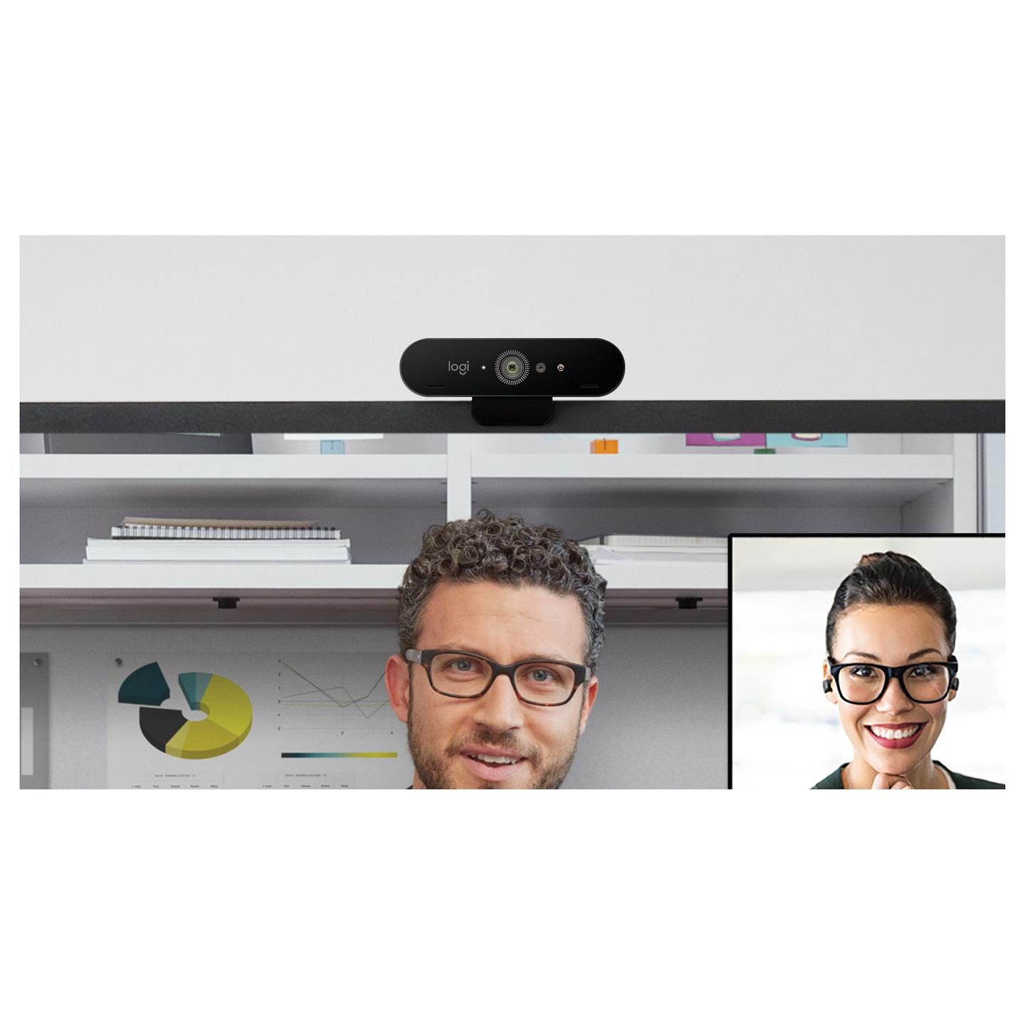 Webcam Logitech BRIO Stream / 960-001390 / 4K UHD 4096 × 2160 / USB / 90° / 60 fps – Zezë - 6