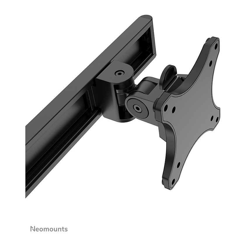 Mbajtëse për Monitor Neomounts / 2 Monitorë / 17"-32" / 8kg për Monitor / VESA 75x75-100x100 / Full Motion / Gas Spring / Tavolinë - Bardhë - 12