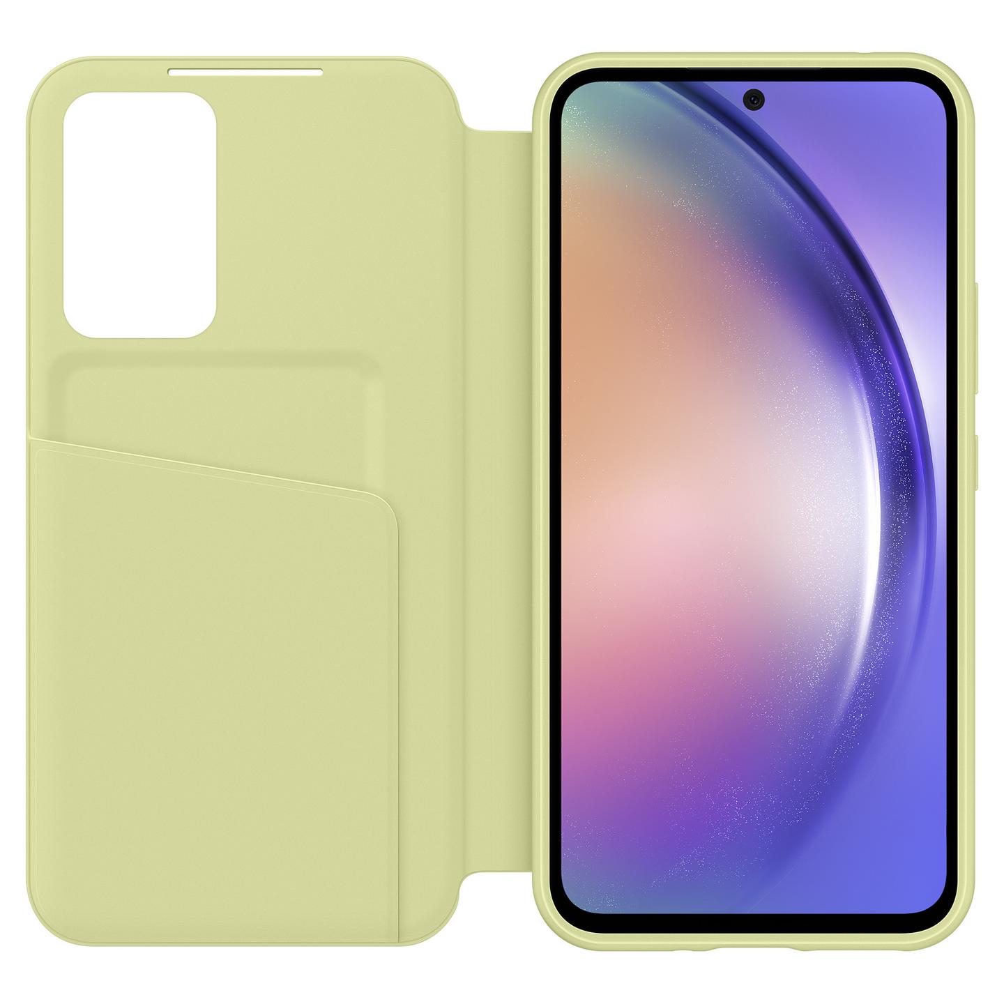 Case për Telefon Samsung EF-ZA546 / Smart View Wallet Case / Galaxy A54 5G - Lime - 3