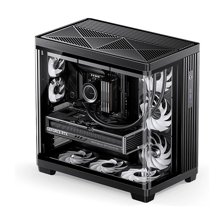Kasë PC Jonsbo TK-4 / Midi Tower / ATX / Tempered Glass - Zezë - 24