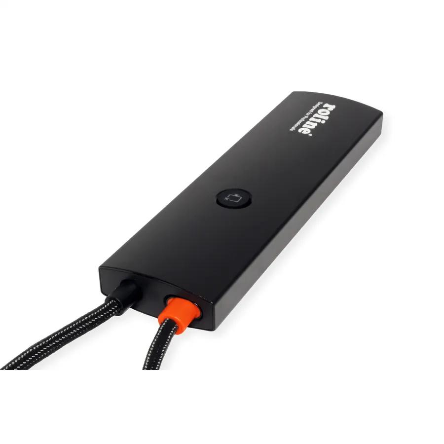 Docking Station ROLINE 12.02.1126, USB-C, HDMI 4K@60Hz, USB 3.2 Gen 2, PD 100W, LAN, SD/microSD – Gri - 2