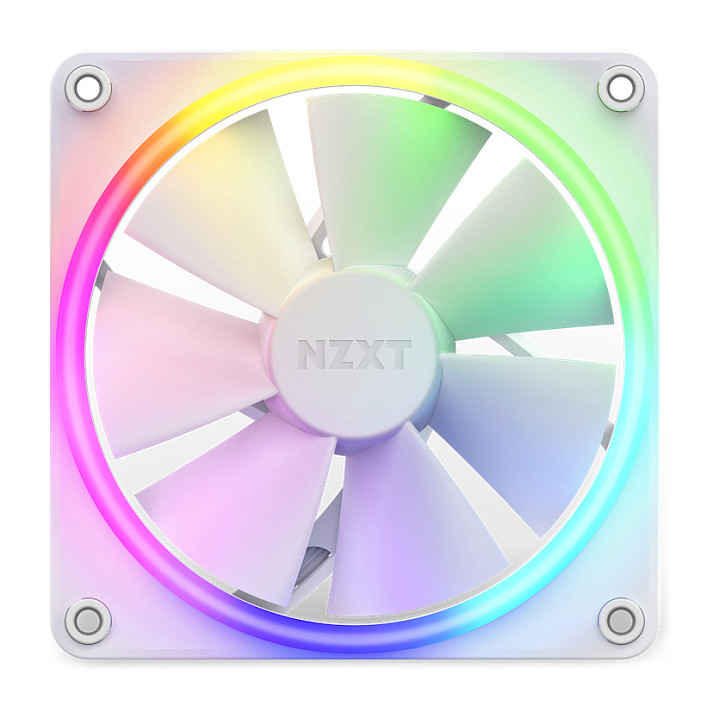 Ftohës për Kasë NZXT F120 / 120mm / 500-1800 RPM / PWM / RGB / 3-Pack – Bardhë - 2