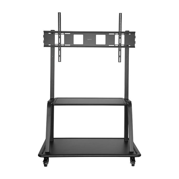 Mbajtëse për Monitor LogiLink BP0085, 60–105", VESA deri në 1000×600mm, 150kg, Lartësi e Rregullueshme, 4 Rrota me Bllokim - Zezë - 3