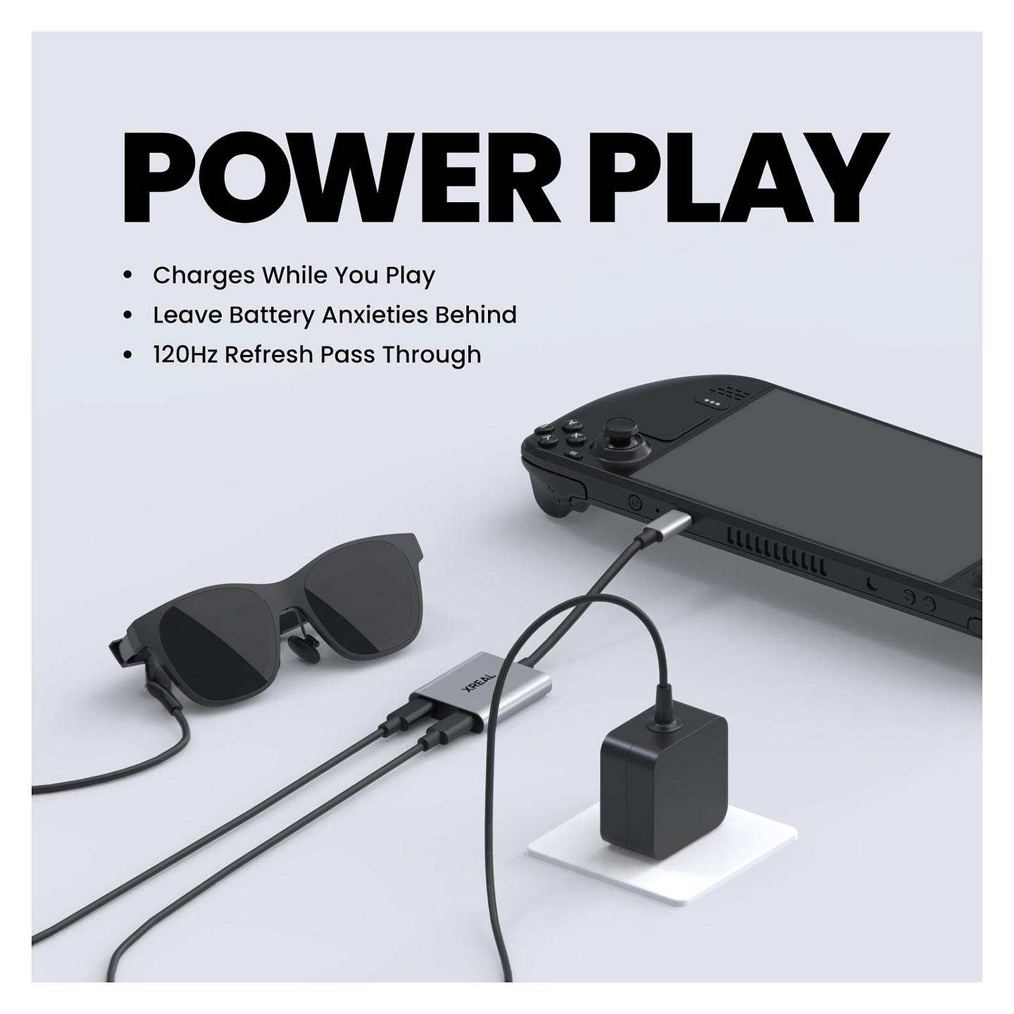 Aksesorë për Syze Virtuale XREAL X7007 / USB-C / 120Hz / 45W - Gri - 5
