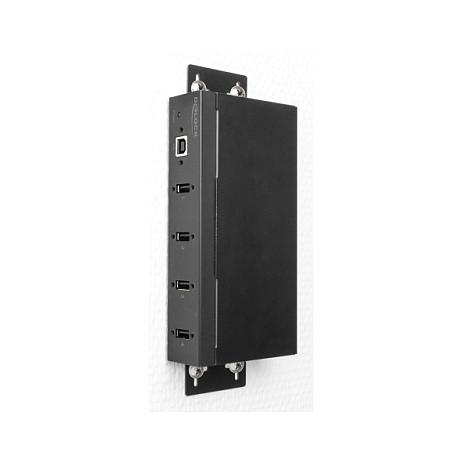 Hub USB Industrial DeLOCK 60686, 4x USB 2.0 Type-A, USB Type-B, 480 Mbps, Mbrojtje ESD 15 kV, Montim DIN – Zezë - 2