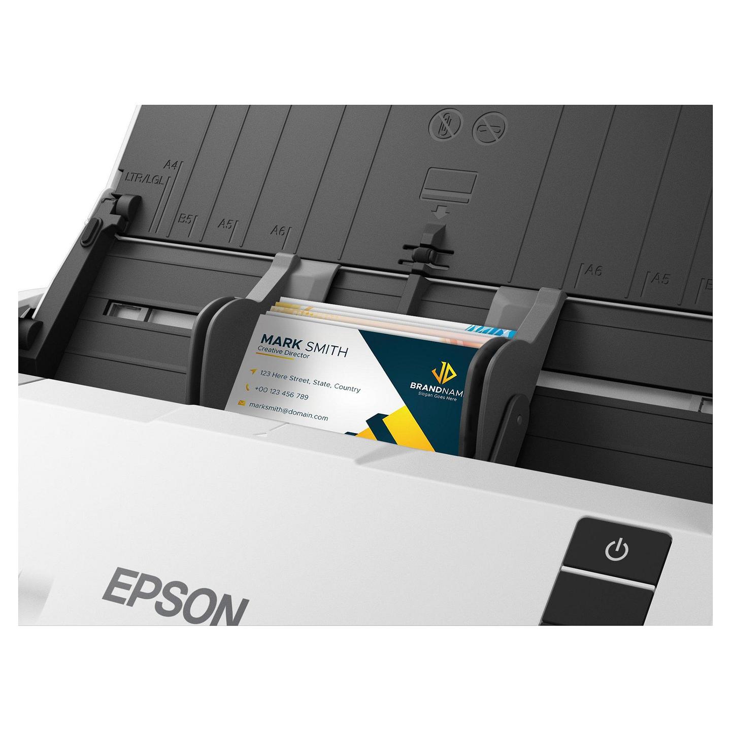 Skaner Epson WorkForce DS-530III / A4 / CIS / 600 × 600 DPI / Duplex / 40 ppm / ADF 60 Fletë / 6500 Faqe/Ditë / USB 3.2 - Bardhë - 11