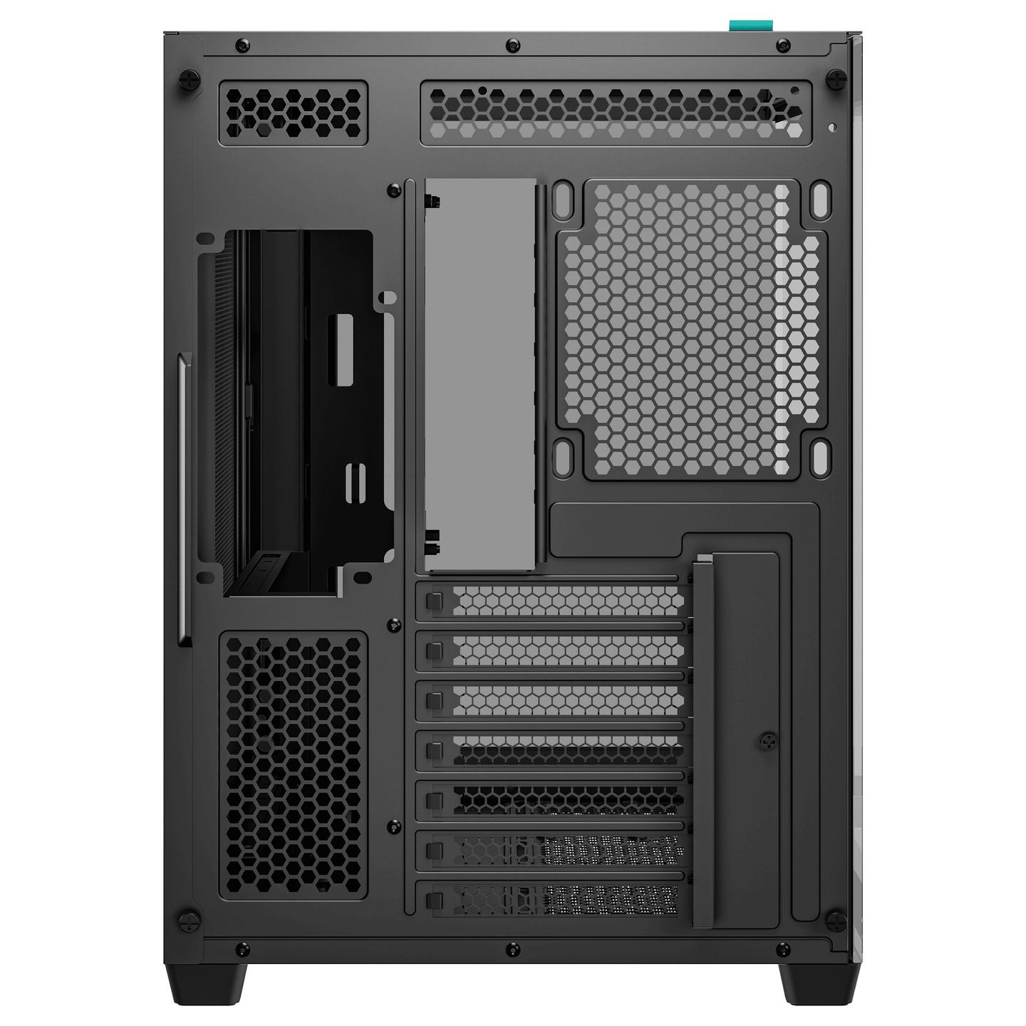 Kasë DeepCool CG530 / ATX Mid-Tower Dual-Chamber / 2xUSB Type-A + USB Type-C / 2 Panele Xhami të Temperuar – Zezë - 11
