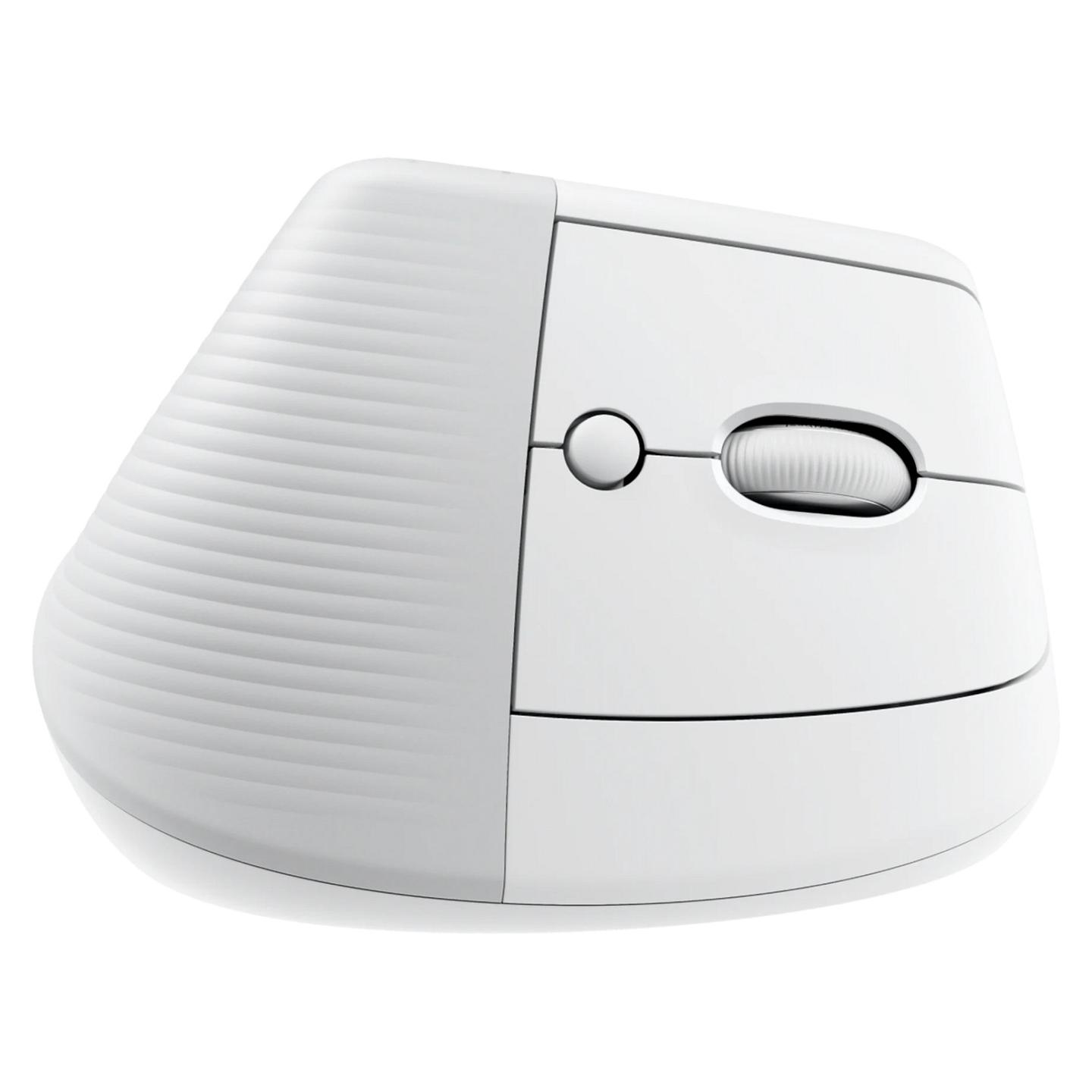 Maus pa kabllo Logitech Lift Vertical Ergonomic / Bluetooth + Logi Bolt / 4,000 DPI / 6 Butona - Bardhë - 12