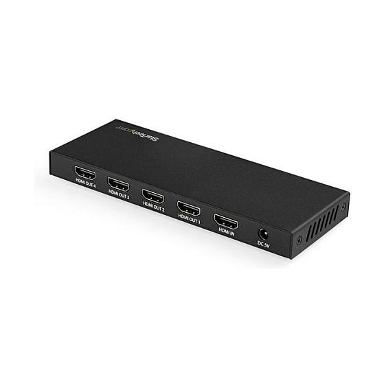 Splitter HDMI StarTech.com ST124HD202, 1 hyrje HDMI në 4 dalje HDMI, HDMI 2.0, 4K 60Hz, HDR, Audio 7.1 - Zezë - 2